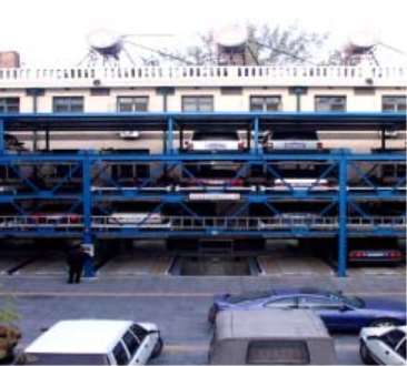 立體停車（chē）庫移動（dòng）小車定位裝置利用