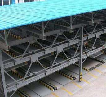 立（lì）體車庫的平層定位機構